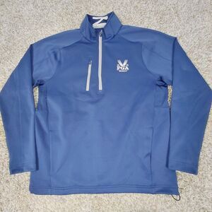 Zero Restriction Tour Series Valhalla Pullover Mens Medium Blue 1/4 Zip Golf
